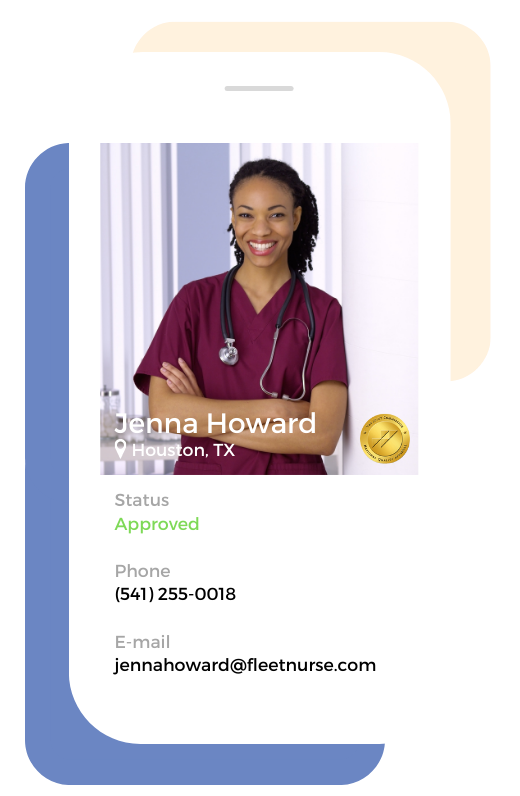 Nurse Profile Mobile Screen